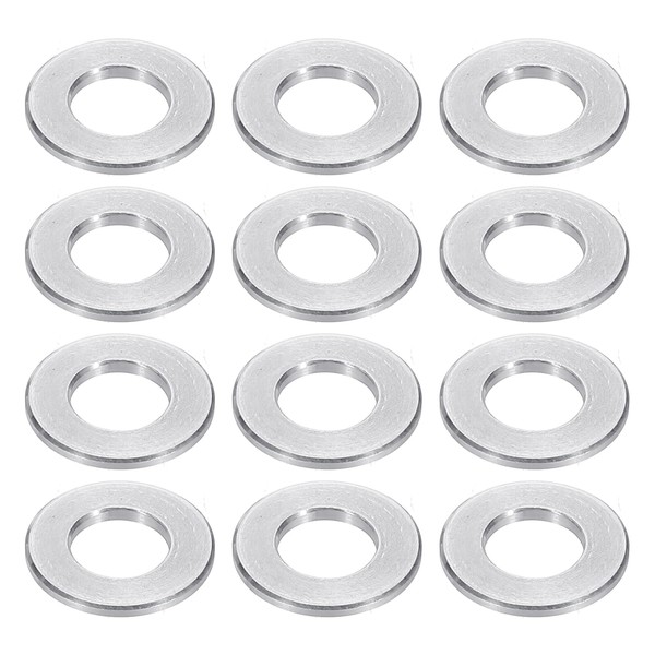 PATIKIL M8 Aluminum Spacers, 12pcs 5/16" x 5/8" Round Metal