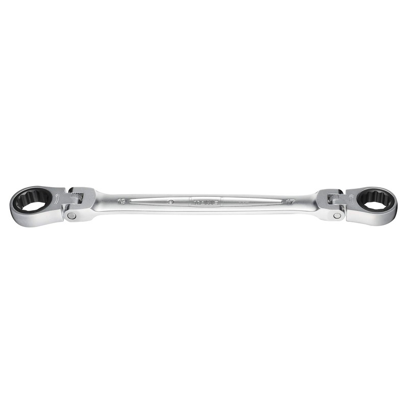 TONE RMFW-1719 Double Neck Swing Ratchet Glasses Wrench Double Sided