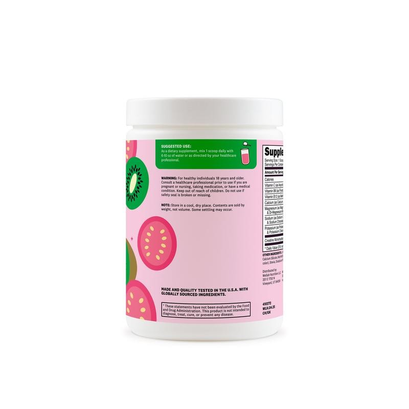 Wellah Creatine + Hydration Supplement, Electrolyte Drink Mix With Creatine