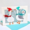 XMZZMX Christmas Patchwork Goose Metal Cutting Dies for Card Making,