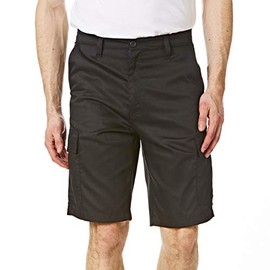 Iron Mountain IMSHO226 Mens Workwear Multi Pocket Work Classic Cargo Shorts, Black, 42W