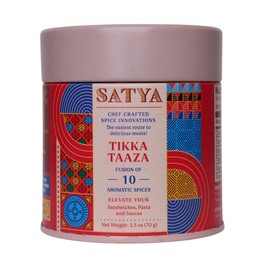 Satya Blends Indian Seasoning - Tikka Taaza, Tomato, Smoky, Vegan, Gluten Free, Farm to Spice, Low Soduim, Dye Free, Women Owned, Minority Owned (2.5oz)