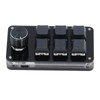 Mini Macro Mechanical Gaming Keyboard 6 Keys 1 Knob Programming