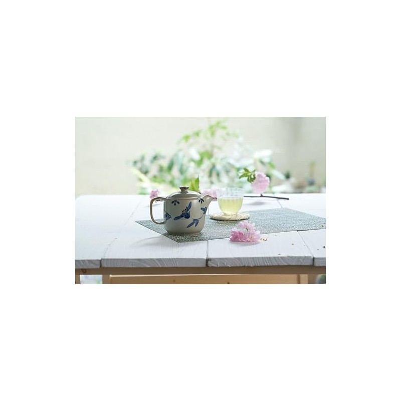 Banko Ware 18989 Kai Zen Pot with Net Teapot, Ranman,