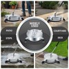 RAYNEL 14'' Pressure Washer Surface Cleaner with 4 Wheels, Stainless