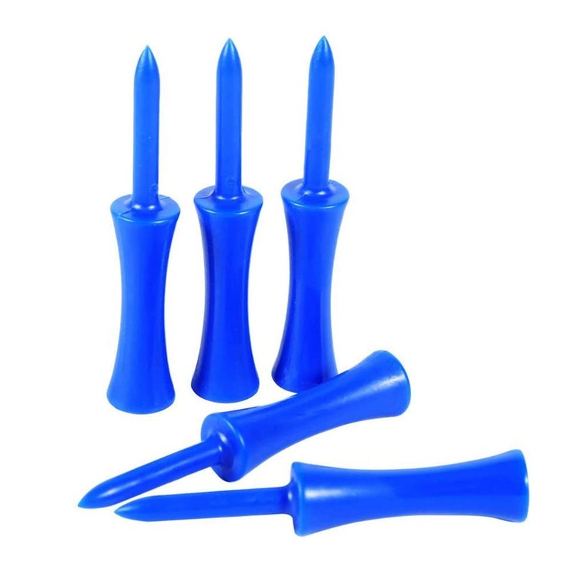 50Pcs/Set Portable Plastic Step Down Golf Tees Height Control Blue