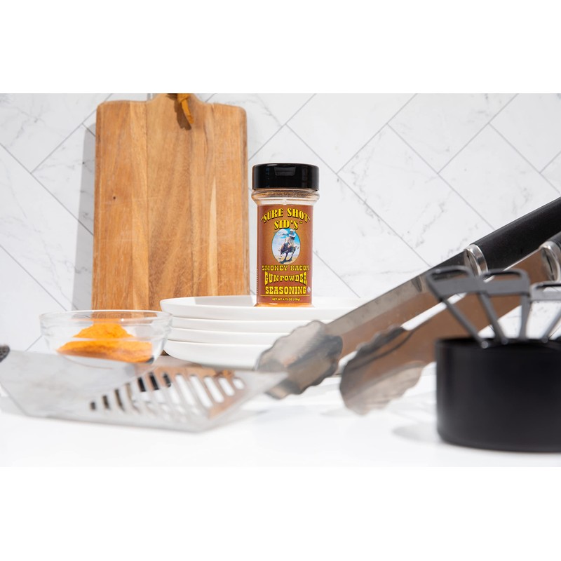 Sure Shot Sid’s Smokey Bacon Gunpowder Seasoning - Famous BBQ