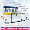 2 Pcs Clear License Plate Covers and Frames, Car License