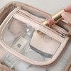 AIMALL Waterproof Travel Cosmetic Bag - Lightweight Transparent Organizer with