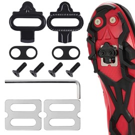 Mountain Bike Non-Slip SPD Cleats, Compatible Bicycle Pedals, Suitable for SPD Shoes & Click Pedals, Suitable for Mountain Biking, Road Biking, Indoor Cycling