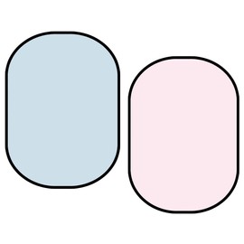 Kate Collapsible Backdrop Pop Up Backdrops Photo Folding Backdrop for Photoshoot, for Portrait Photography, for Video Stream, 5x6.5ft(Blue/Pink)