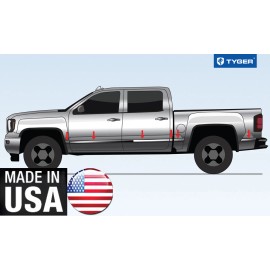 TYGER Chrome Accessories Lower Rocker Panel Trim fit 15-19 GMC Sierra HD Dually 12P