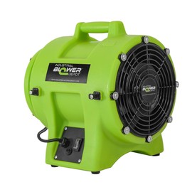 Industrial Blower Depot BIP08 Plastic Blower 970CFM, Single Speed & 1/3HP | Includes 4 EPDM Rubber Supports | Super Quiet, UV Resistant | Certified Quality & Reliability