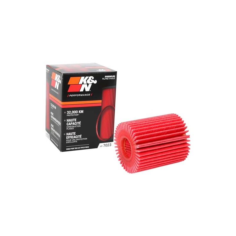 K&N Filtro de Aceite Premium HP-7023 para Lexus Toyota