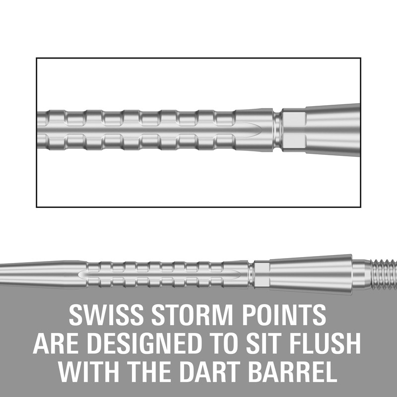 TARGET Darts Swiss Point Storm Dart Points, Surge (3 Pack