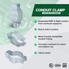 Highcraft DI-HF01 Rigid Conduit Clamp with Nut and Bolt 1''