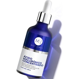MIST JEWEL - HYDRA - Serum Acido hialuronico facial concentrado para arrugas antiedad Hyaluronic acid suero para el rostro de alta concentración hidratante intenso y rejuvenecedor 50ml (AH Concentrado)