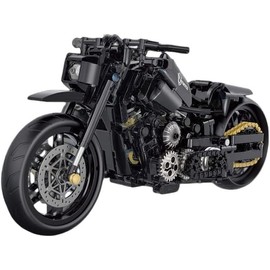 Auspcers Technic Motorcycle Building Blocks, 586 Pieces Clamping Blocks Technology Super Motorcycle, Technic Motorcycle Model Compatible with Large Brands