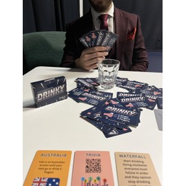 DRINKY - Drinking Game for Adults | Ultimate Drinking Games for Adults Party | Exciting Drinking Card Games | Perfect Drinking Game for Hen & Stag Nights | Interactive Challenges