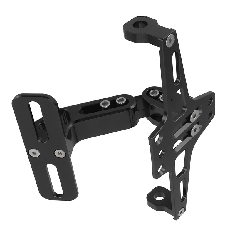 Motorcycle License Plate Bracket CNC Aluminium Alloy Universal Adjustable Motorcycle