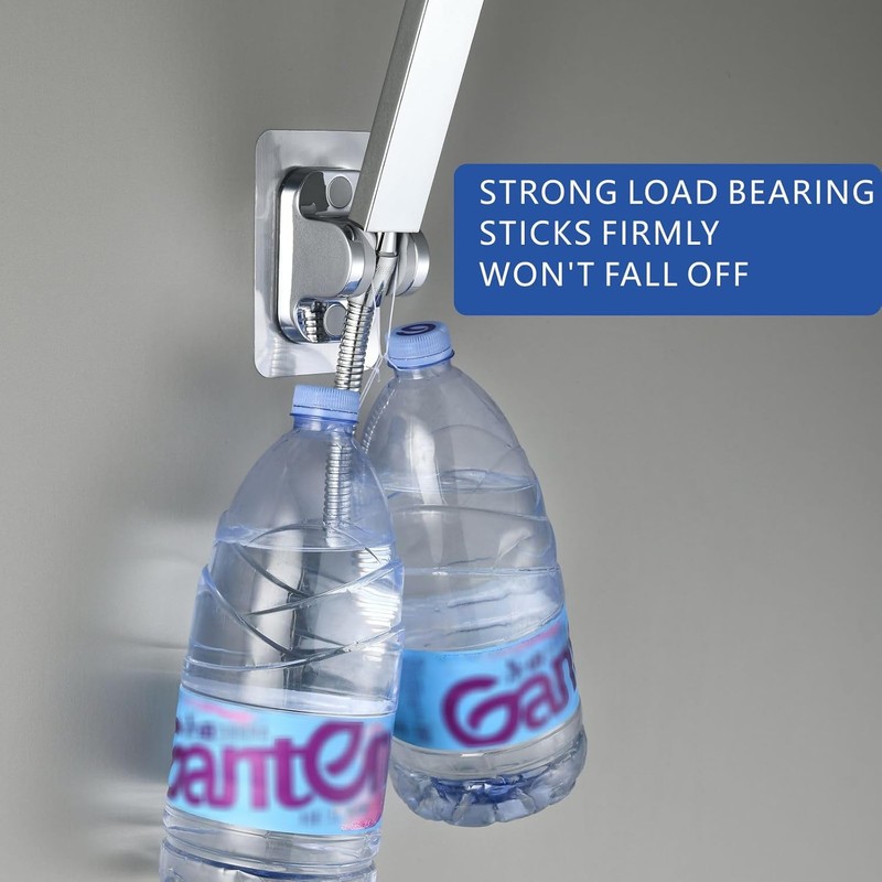 Voolan Self-Adhesive Shower Holder - Adjustable Waterproof Holder for Handheld