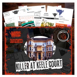 Murder Mission Unsolved Mystery Detective Game - Killer At Keele Court Open Case File - Dinner Parties Groups Couples or Solo Players