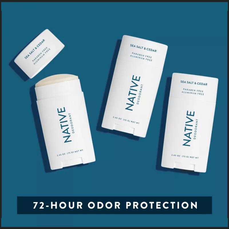 Native Sea Salt & Cedar Deodorant - Size: 0.35oz