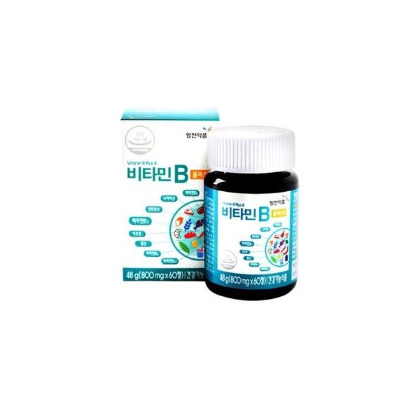 Youngjin Pharmaceutical Vitamin B Plus 8 800mg 60 tablets (2 months supply) / 영진약품 비타민B 플러스8 800mg 60정 (2개월분)