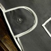BILMASEE,s LADIES UNIVERSAL THICK COTTON BLEND TABARD APRON,BLACK, SIDE BUTTON,