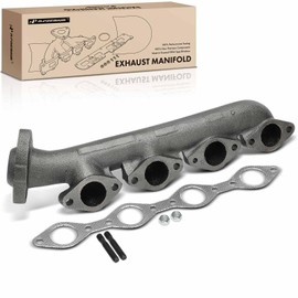 A-Premium Right Side Engine Exhaust Manifold Kit W/Gaskets, Nuts & Studs [6.9L 7.3L] Compatible with Ford F-150, F-250, F-350, F-59 Commercial Stripped Chassis, F-Super Duty, E-350 Econoline