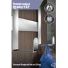 Menz Door Coat Rack for Hanging, Silver-Coloured Stainless Steel Door