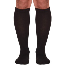 Absolute Support - Made in USA - Compression Knee High for Men 20-30mmHg Sports Running Athletic Workout - Mens Compression Stockings for Improving Blood Circulation - Black, Medium