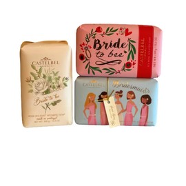Castebel Bridal Bouquet Rose Tea Rose And Sweet Honey 3 Soap Bar Set 3 x 10.5