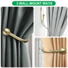 Curtain Holdbacks, 4 pcs Curtains Holder Wall Mounted Drapery Tiebacks
