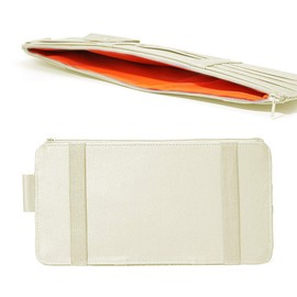 Lovesole Sun Visor Pocket, Car, PU Leather, Car Storage Bag, Multi-functional Pocket, Storage Holder, Easy Installation, Smartphone, Sunglasses, Cards, Cables, Earphones, Pens, Glasses, Receipts,