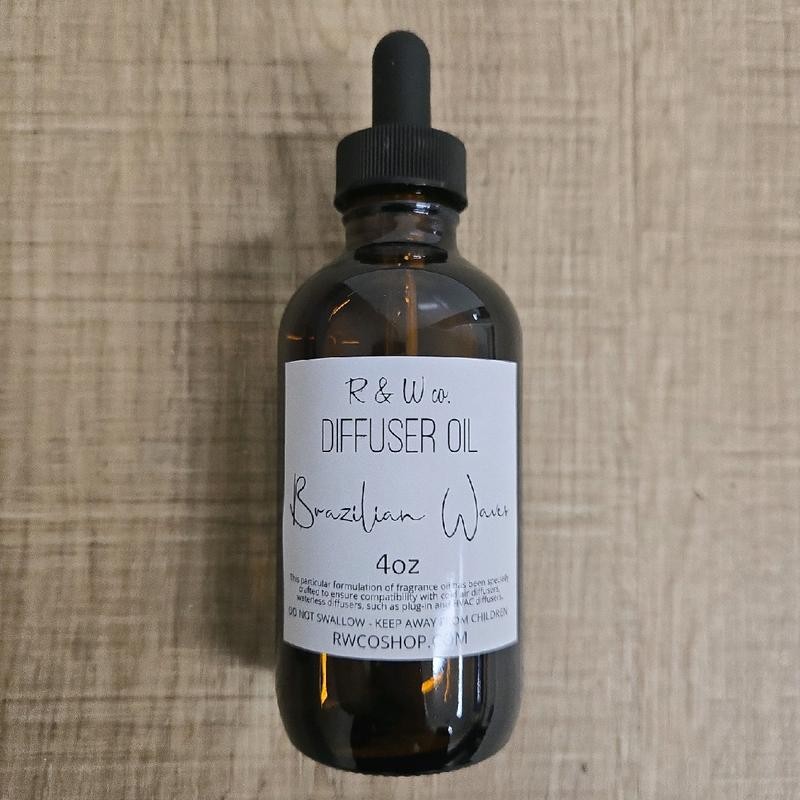 4oz Diffuser Oil (Glass bottle w/ dropper):_Leather