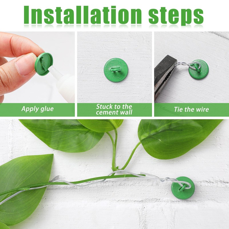 WILLBOND 80 Pieces Garland Hanging Hooks Plant Anchors for Trellis