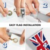 G128 NEW G128 United Kingdom Flag & Flagpole Set, 6FT