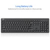 Arteck 2.4G Wireless Keyboard Ultra Slim Full Size Keyboard with