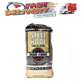 Steel Wool 12 pad Super Fine Grade #0000 Rhodes American Final Finish DEAL!!