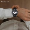 Ravel Plus - Men's 42mm Silver Tone Chronograph Sports Watch