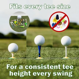 Tee Claw 2 Four Packs + 1 Pack of Lanyards - Universal Fit Tee Holder for Multisport Training - Training Aid for Golf, Baseball, Softball, Football, and Physical Agility - Black & Yellow