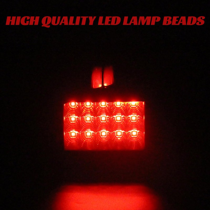 KAKABAS Smoked Black LED Tail Light Compatible with Dodge RAM