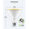 LOHAS Yellow Bug Light Bulbs Outdoor, PAR38 LED Flood Light