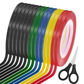 Pinstripe Tape 15 ROLLS Vinyl Pinstriping Stripe DIY Self Adhesive Line Car Tape Decal Stickers