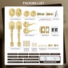 LOQRON Double Front Door Handle Set with Dummy and Deadbolt,