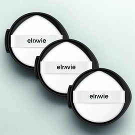 Elravie Mela Return Dual Spot Cushion SPF50+ PA++++, Refill No. 23, 3 pieces / 엘라비에 멜라 리턴 듀얼 기미쿠션 SPF50+ PA++++, 리필 23호, 3개