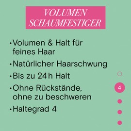 Taft Foam-firm volume for fine hair, hold level 4 (150 ml), hair foam for volume and strong hold, hair styling with 24 hours of lasting hold