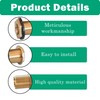 Hourleey Solid Brass Bulkhead Fitting, 1/2" Female 3/4" Male GHT