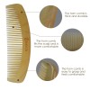 Zaycb Buffalo Horn Fine Tooth Comb - Anti-Static Hair Comb